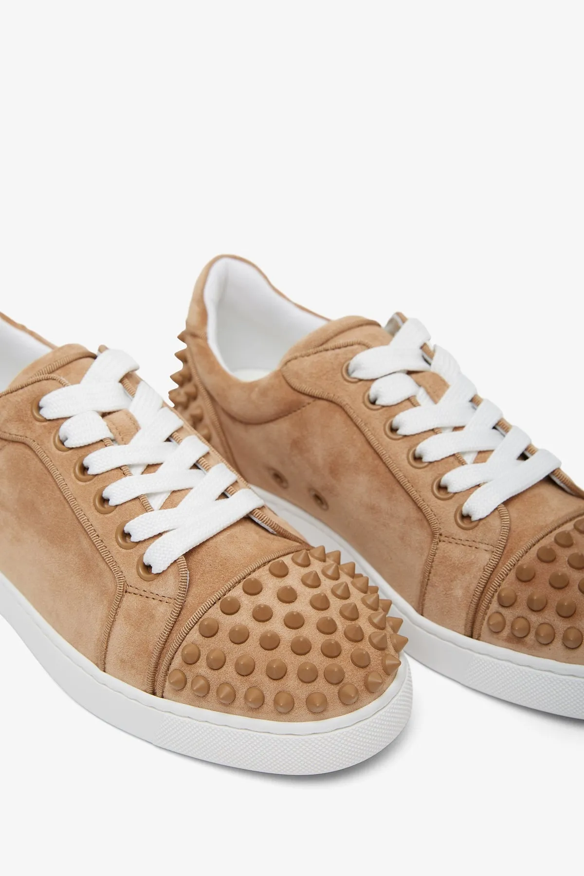 Christian Louboutin Vieira 2 beige suede sneakers