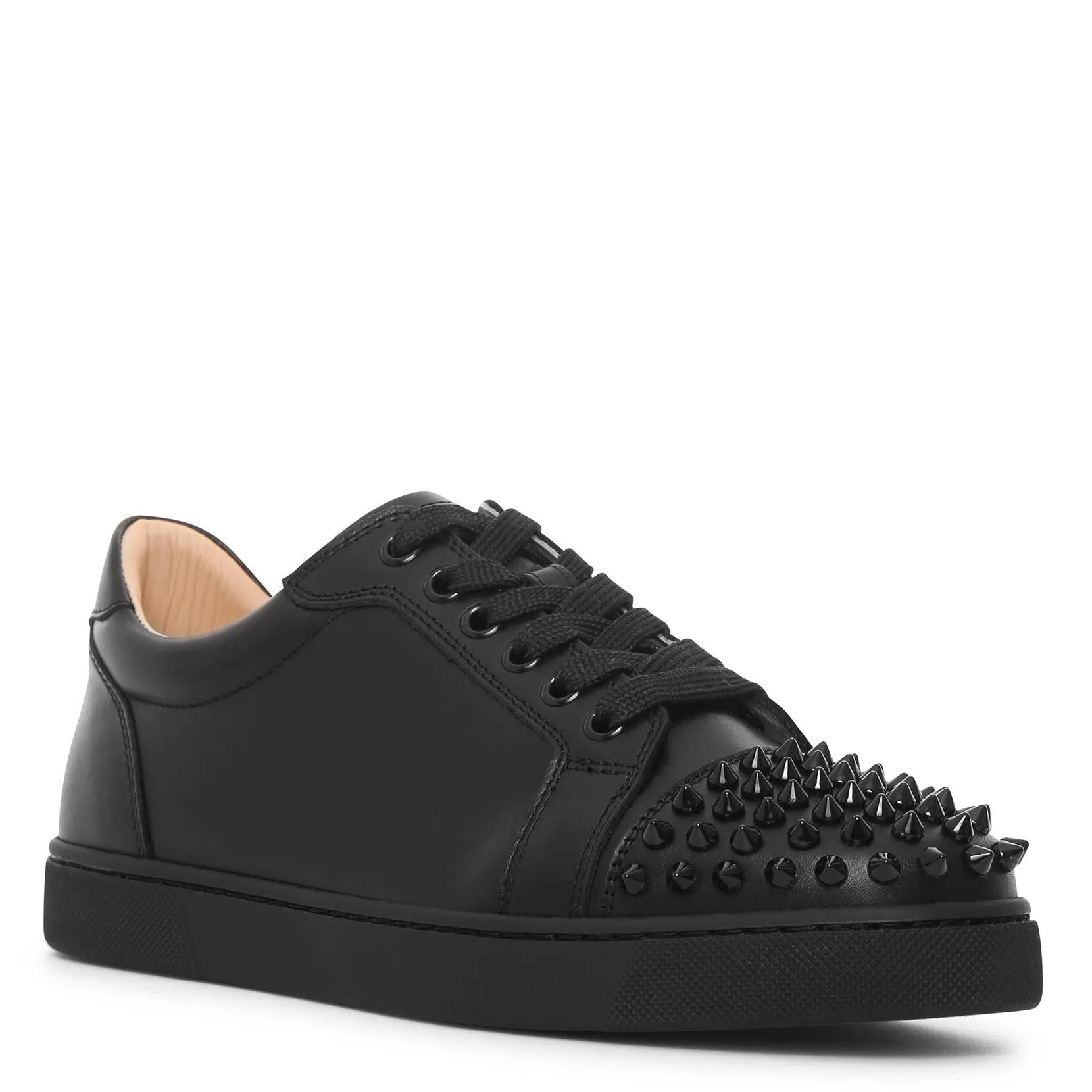 Christian Louboutin Vieira spikes black leather sneakers