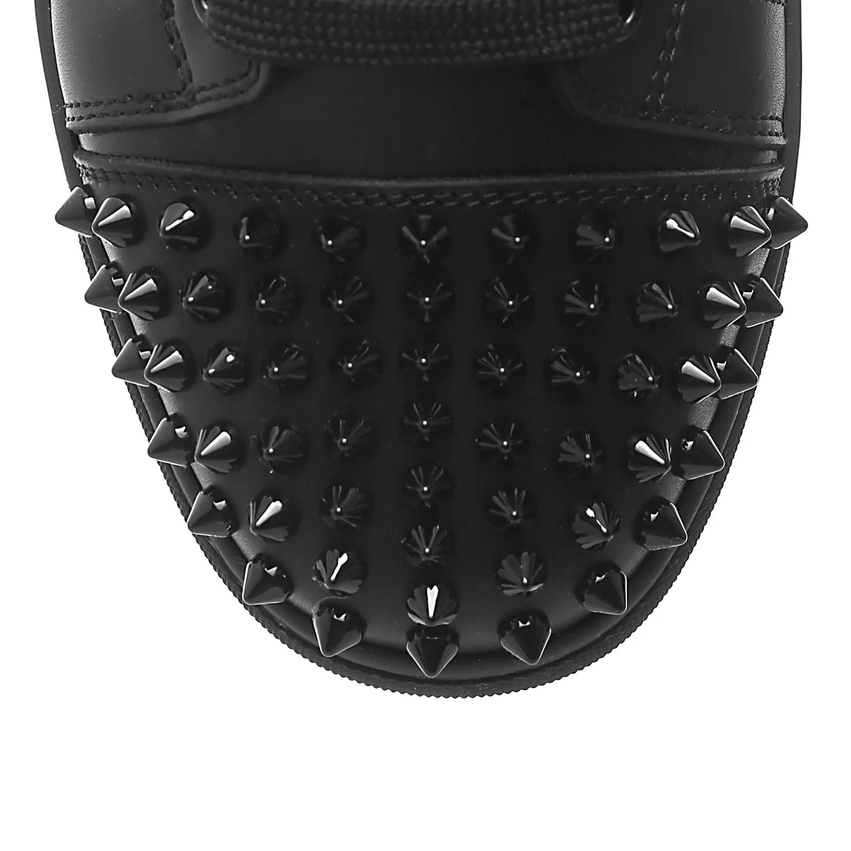 Christian Louboutin Vieira spikes black leather sneakers