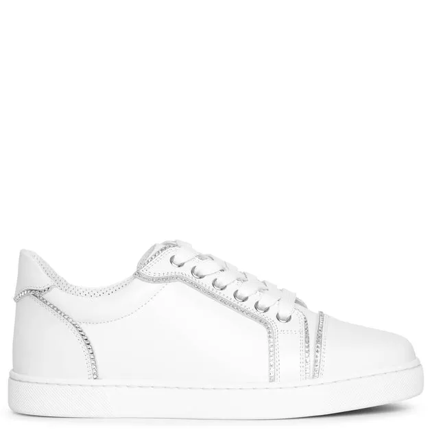 Christian Louboutin Vieira white strass sneakers