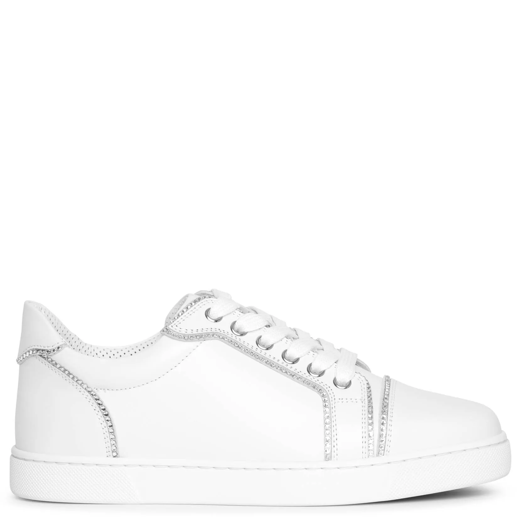 Christian Louboutin Vieira white strass sneakers