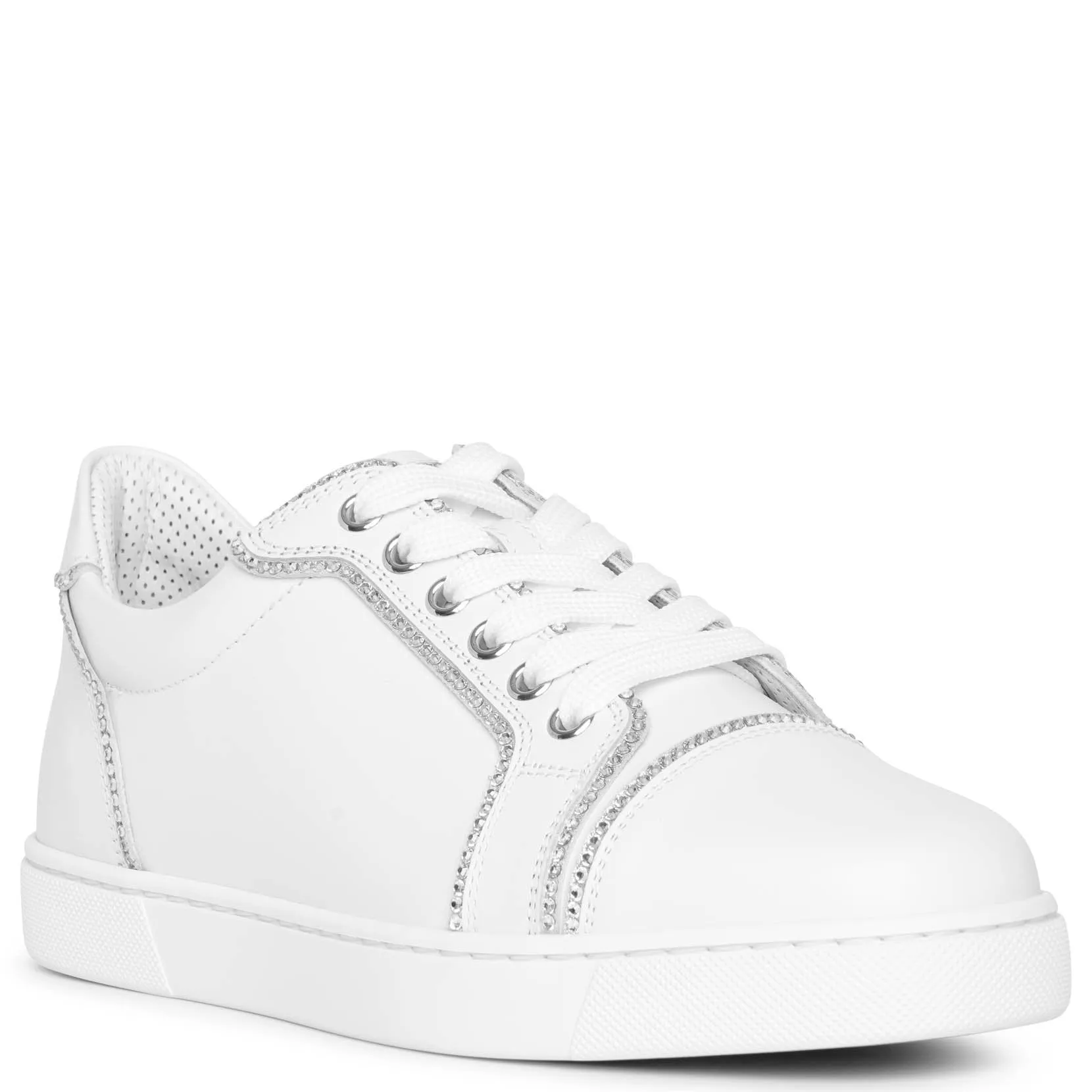 Christian Louboutin Vieira white strass sneakers