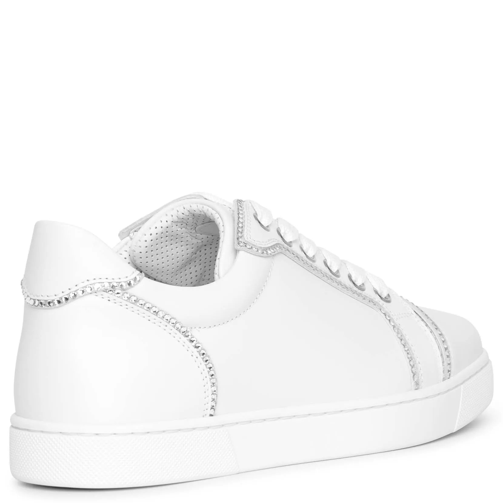 Christian Louboutin Vieira white strass sneakers