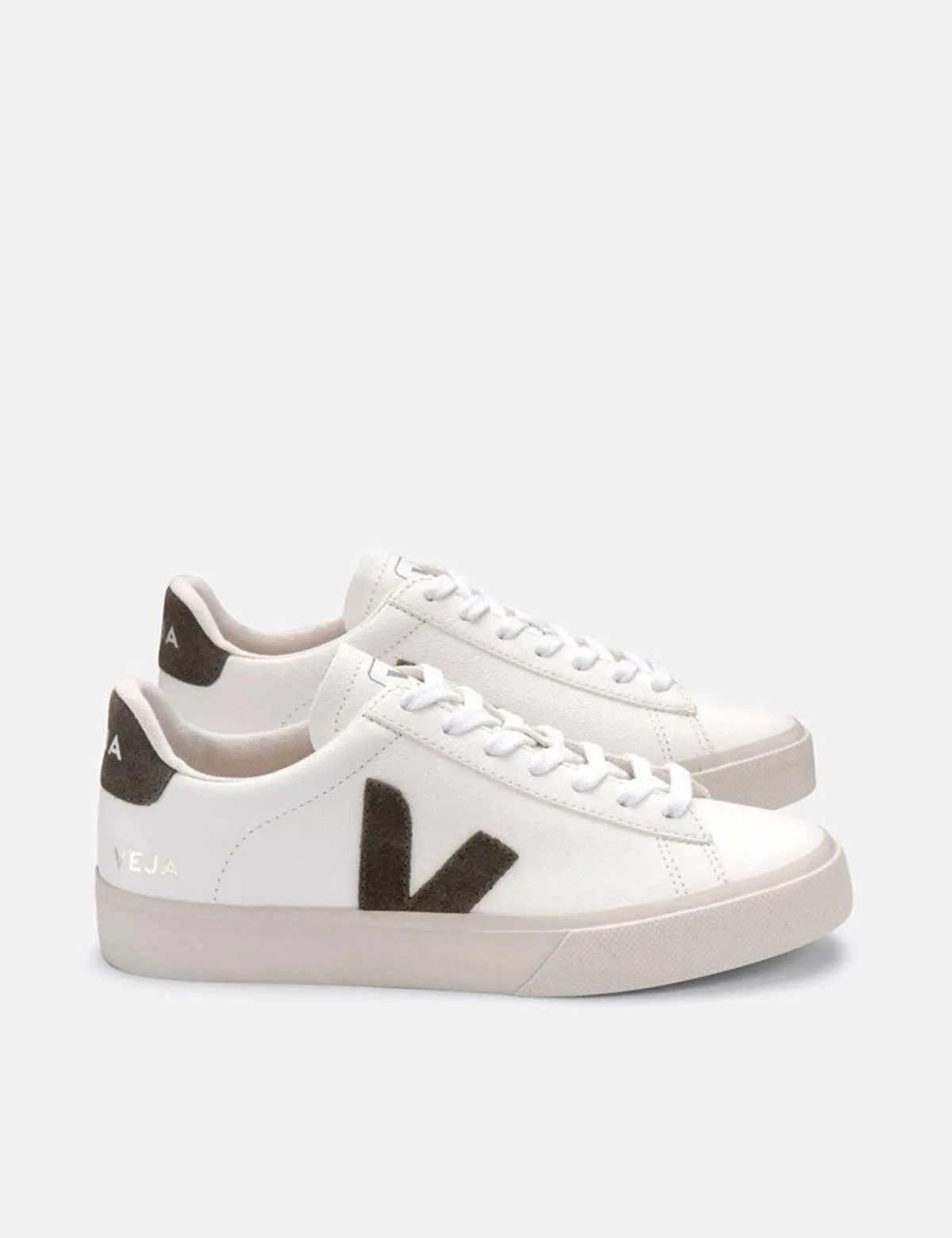 Chrome Free Campo Trainers - Extra White/Khaki