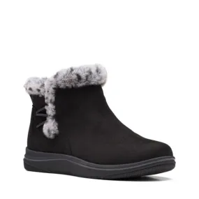 Clarks Breeze Fur Boot Black Women's