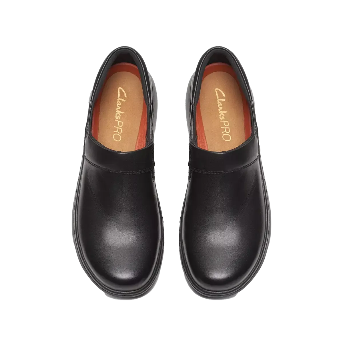 Clarks ClarksPro Gem Work Shoe - Black Leather