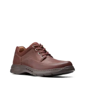 Clarks Un Brawley Lace Mahogany Leather Men's