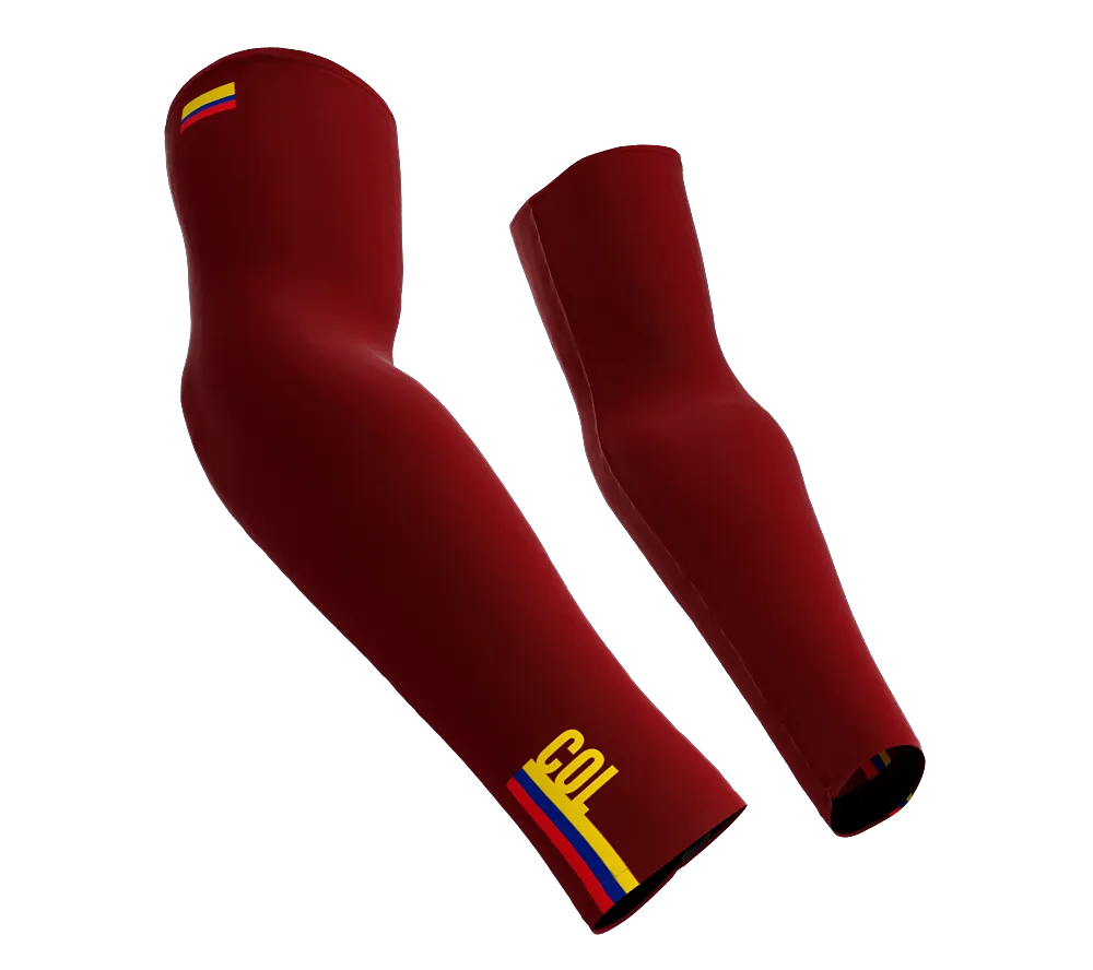 Colombia Code Compression Arm Sleeves - Walking - Cycling - Running - Golf - Baseball - Basketball