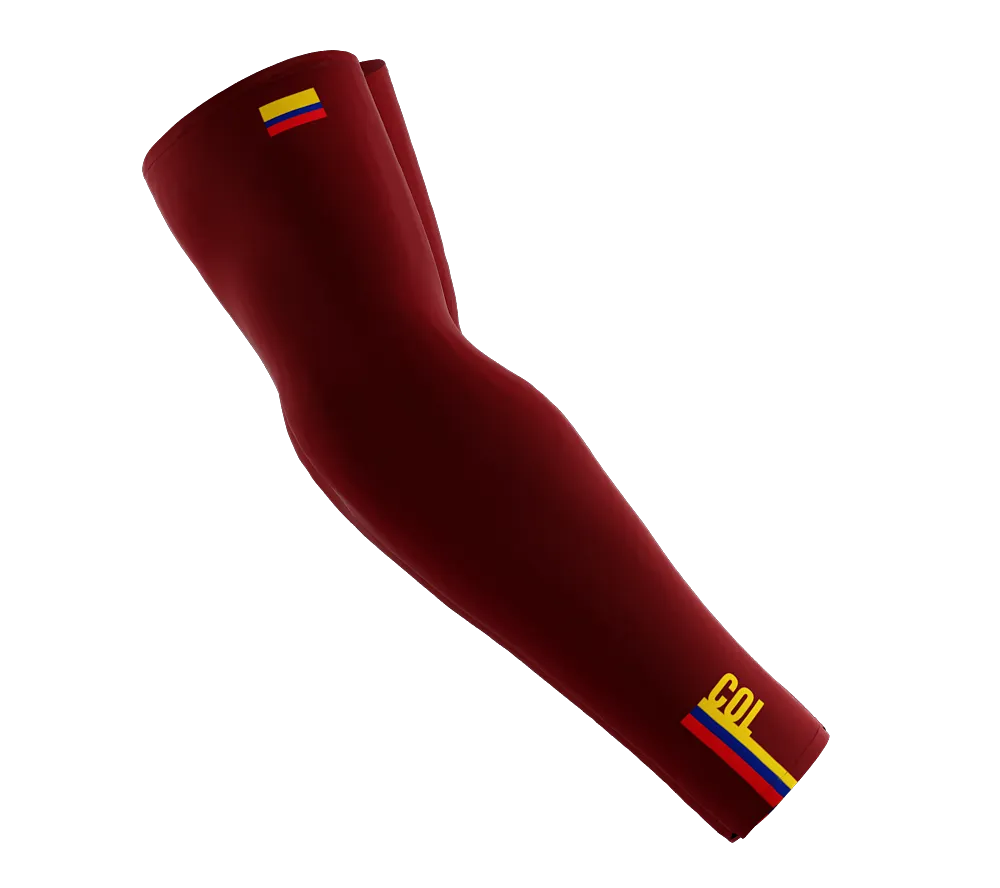 Colombia Code Compression Arm Sleeves - Walking - Cycling - Running - Golf - Baseball - Basketball