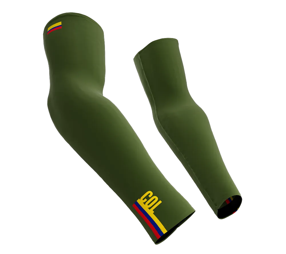 Colombia Code Compression Arm Sleeves - Walking - Cycling - Running - Golf - Baseball - Basketball