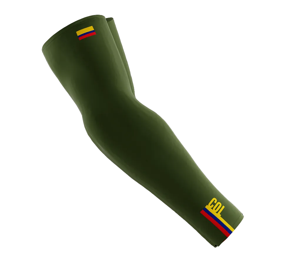 Colombia Code Compression Arm Sleeves - Walking - Cycling - Running - Golf - Baseball - Basketball