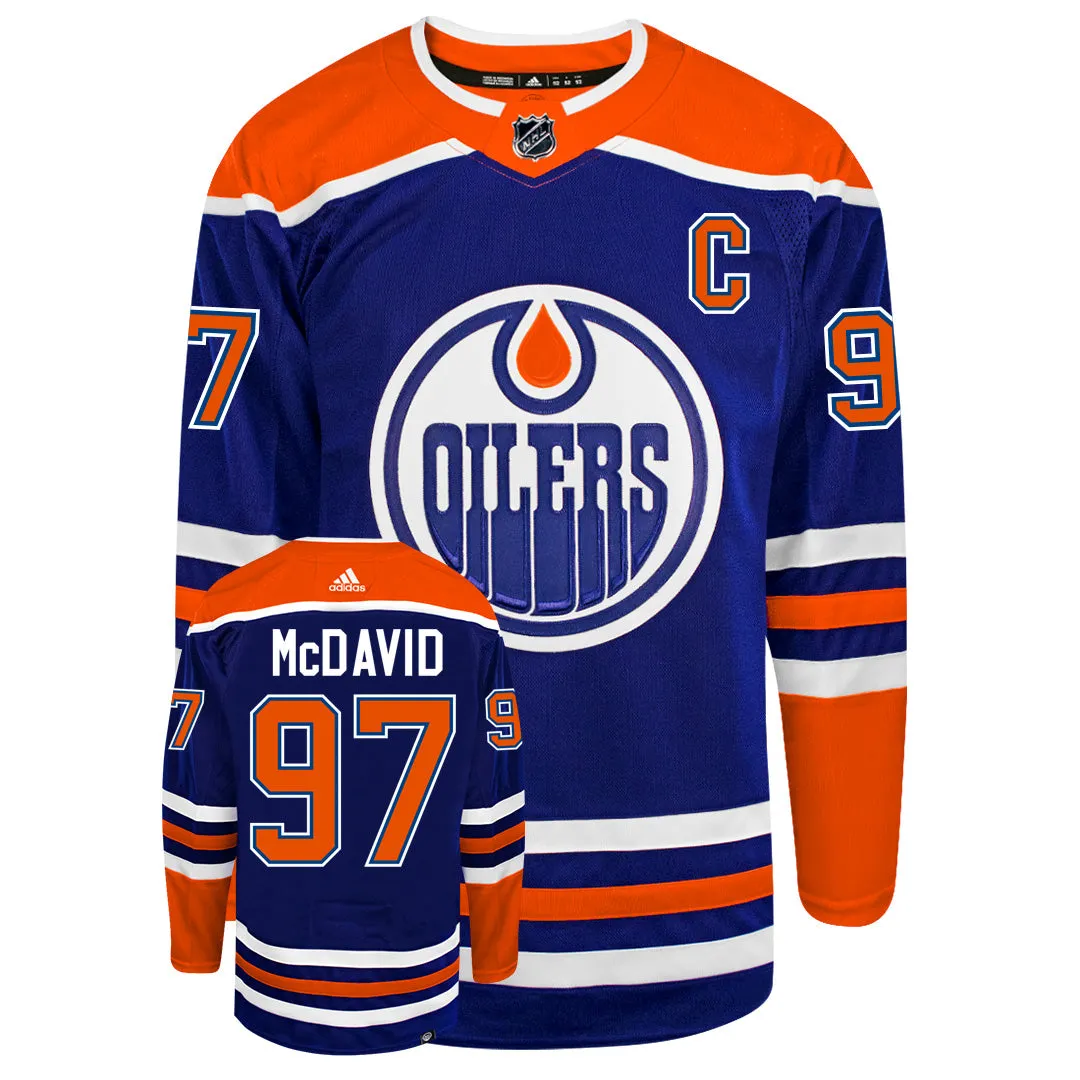 Connor McDavid Edmonton Oilers 2022 Adidas Primegreen Authentic NHL Hockey Jersey     