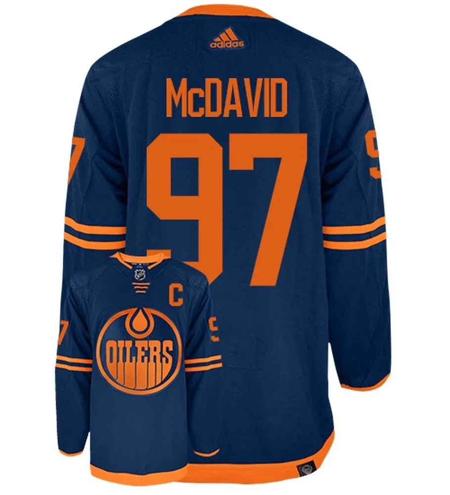 Connor McDavid Edmonton Oilers 2022 Adidas Primegreen Authentic NHL Hockey Jersey     