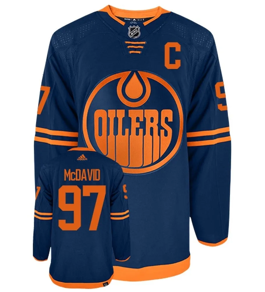 Connor McDavid Edmonton Oilers 2022 Adidas Primegreen Authentic NHL Hockey Jersey     