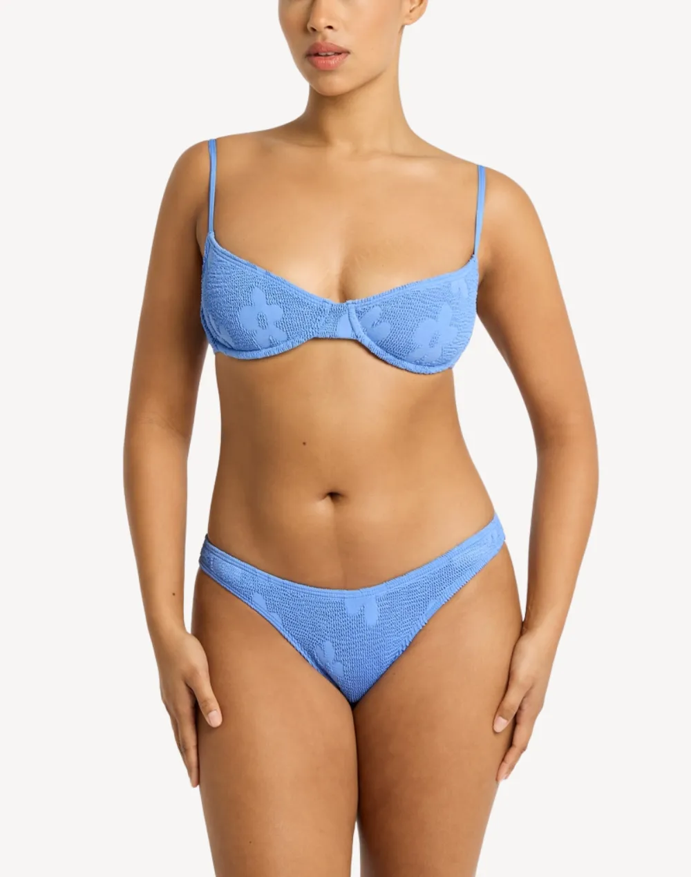 Cornflower Sign Brief Bikini Bottom