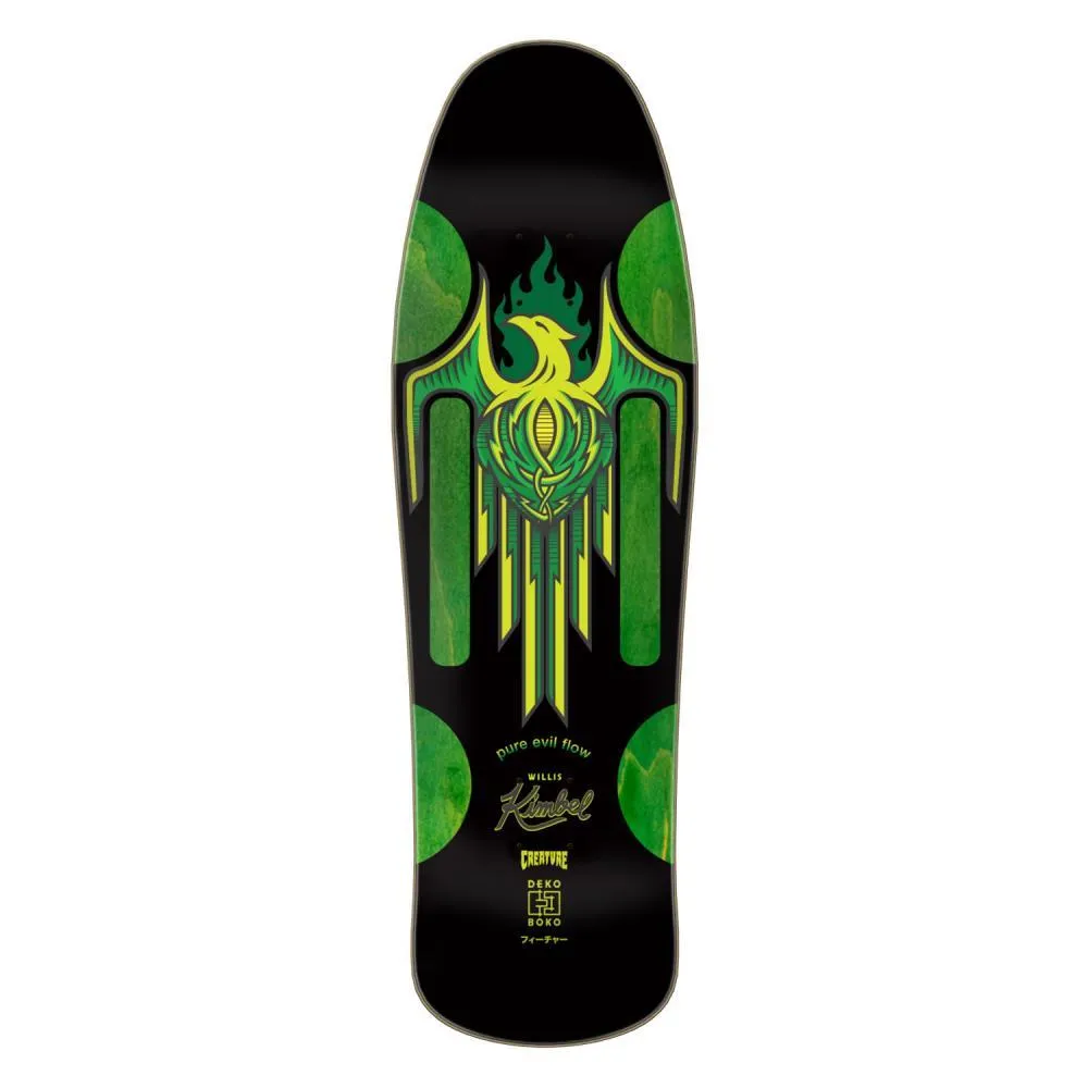 Creature Pro Skateboard Deck Kimbel Origins Part Deux Black/Green 9.57