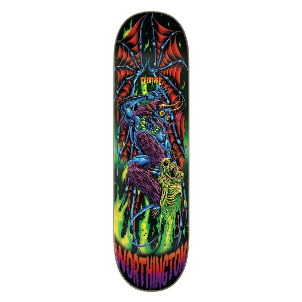 Creature VX Skateboard Deck Worthington Skullburn Multi 8.6