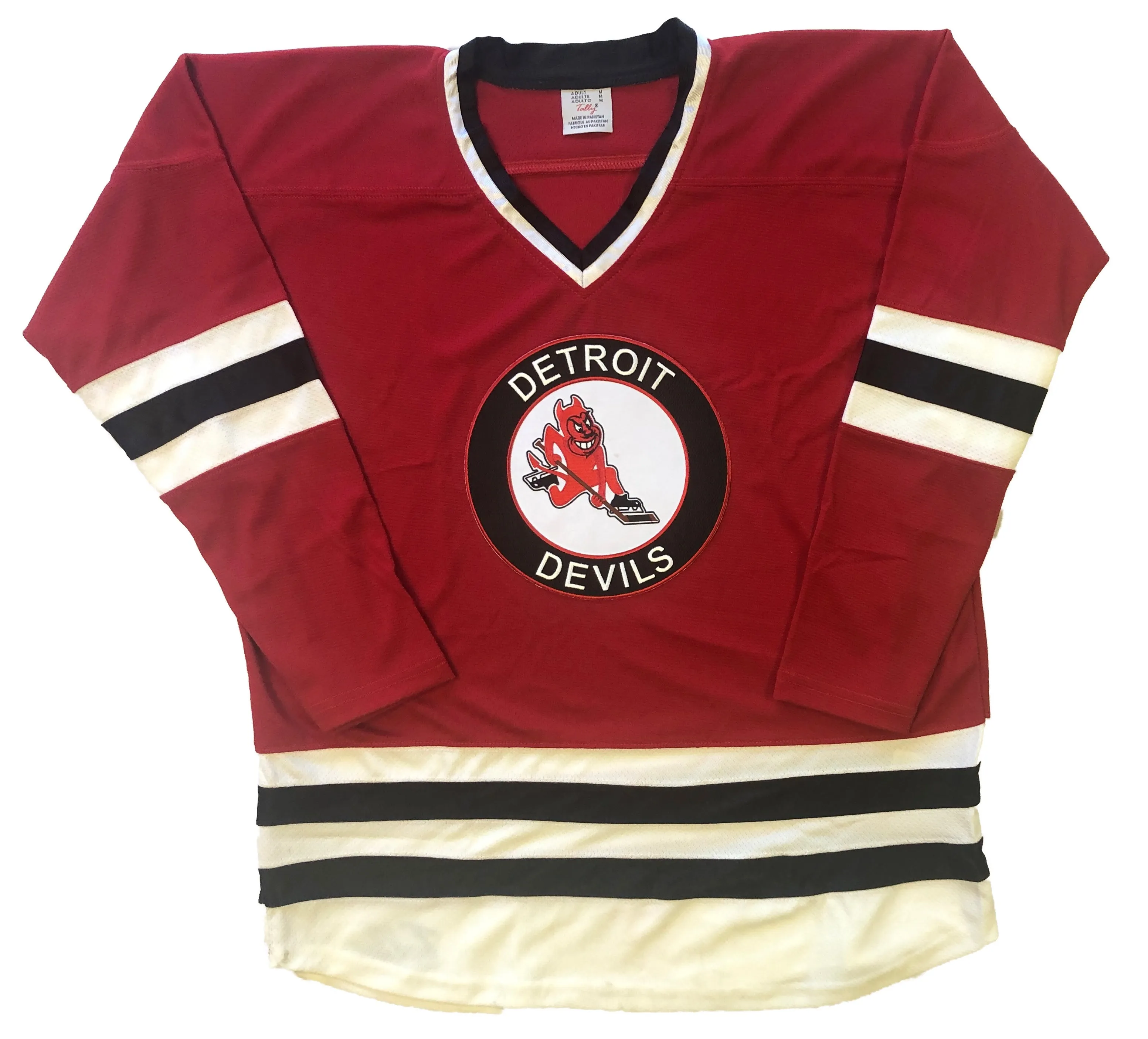 Custom Hockey Jerseys with the Detroit Devils Twill Logo