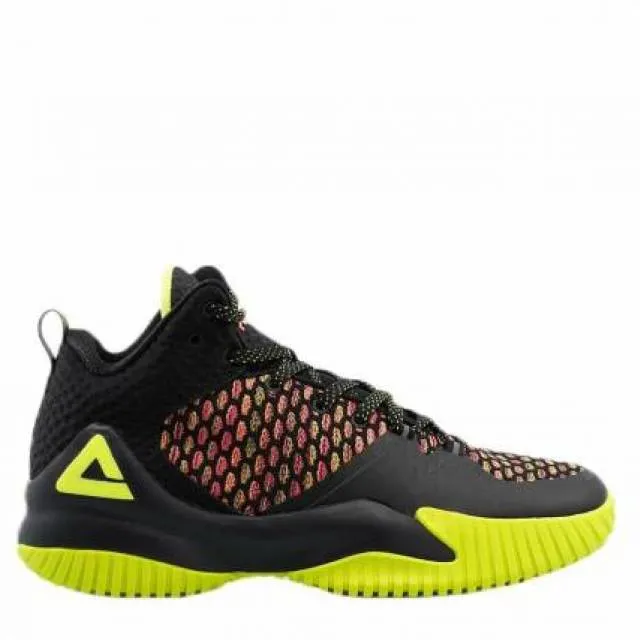 [da073421] mens peak street ball master lw black neon yellow basketball sneakers