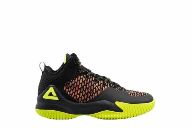 [da073421] mens peak street ball master lw black neon yellow basketball sneakers