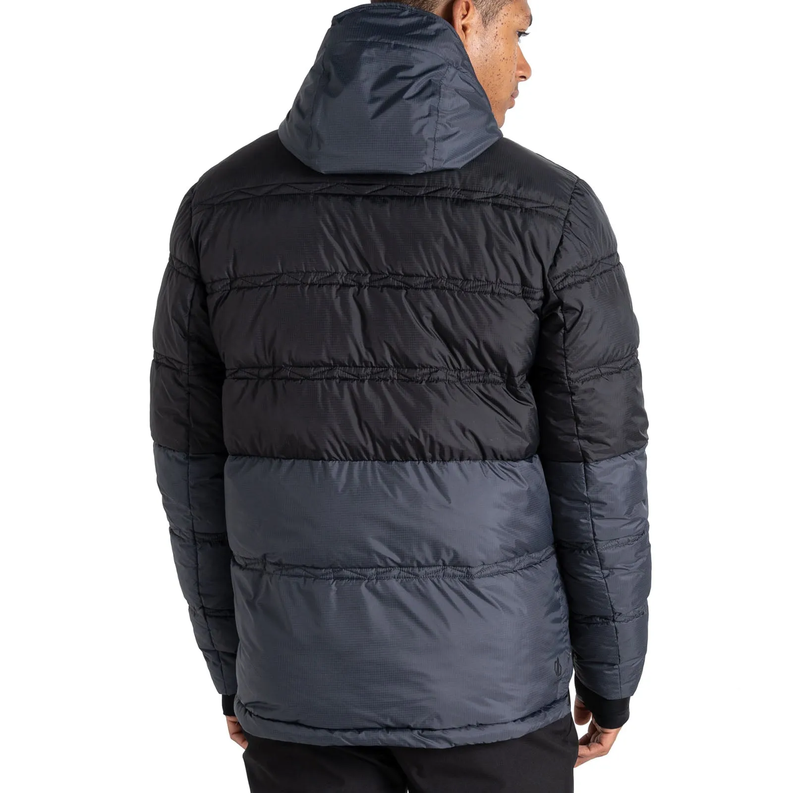 Dare 2b Mens Ollie Waterproof Hooded Thermal Padded Ski Jacket - Ebony