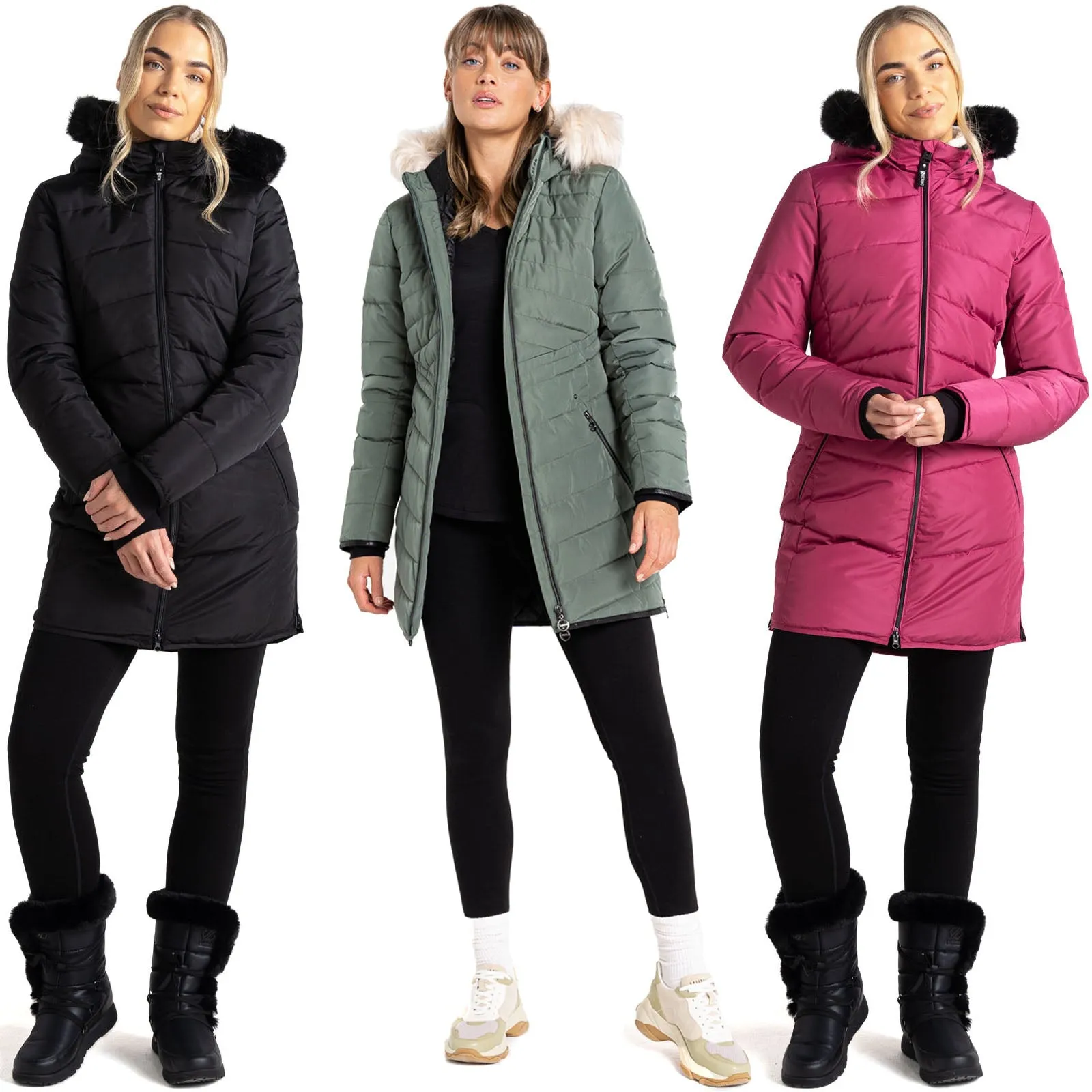 Dare 2b Womens Striking III Longline Padded Jacket