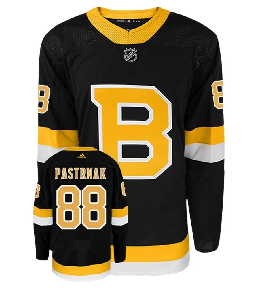 David Pastrnak Boston Bruins Adidas Primegreen Authentic NHL Hockey Jersey     