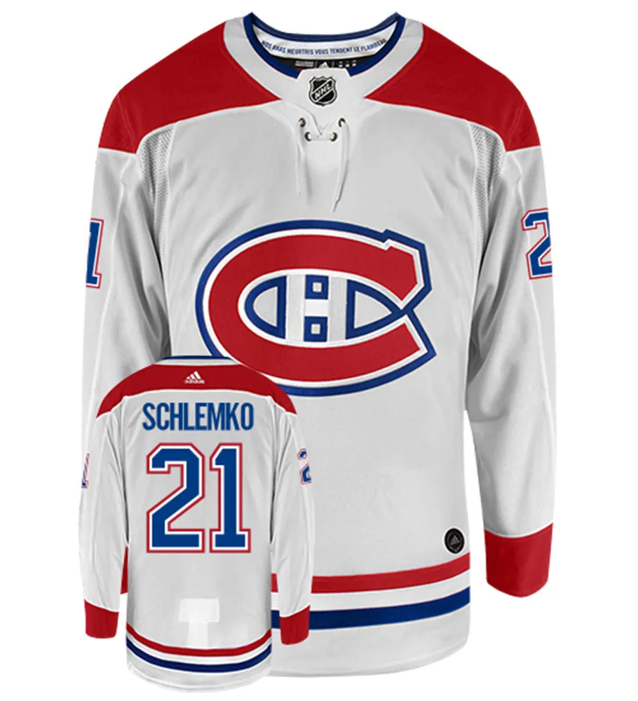 David Schlemko Montreal Canadiens Adidas Authentic Away NHL Hockey Jersey     