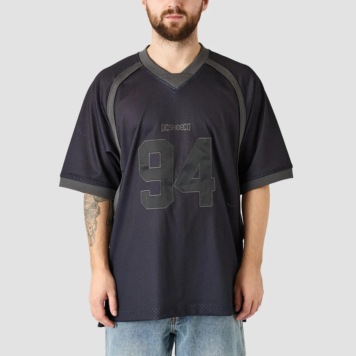 DC X Slayer Football Jersey T-Shirt Black