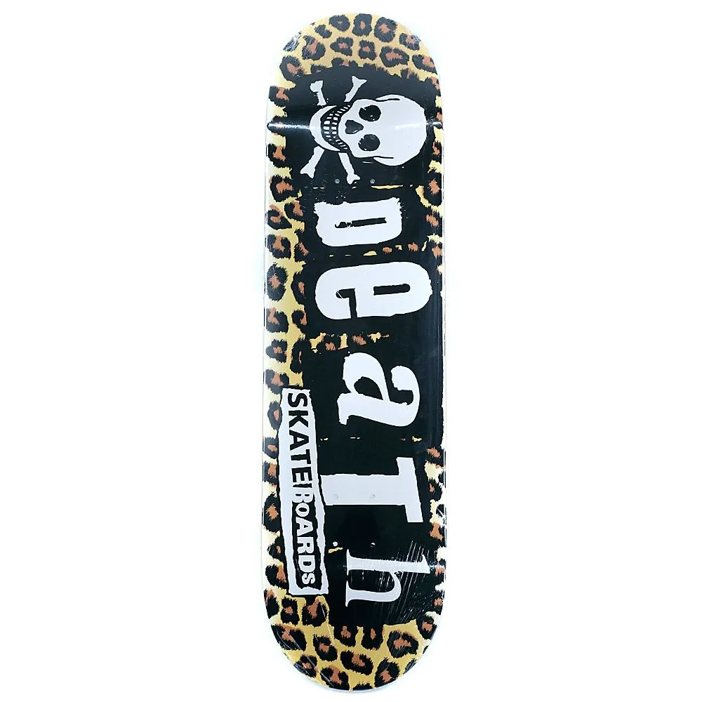 Death Punk Leopard Skateboard Deck 8.25