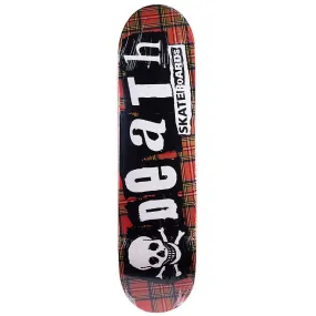 Death Skateboards Tartan Punk Skateboard Deck 8.25