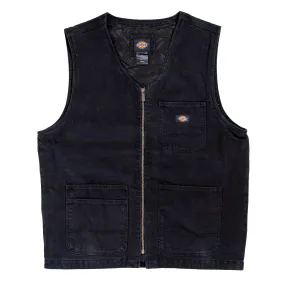 Dickies Mens Duck Carpenter Vest 'Black'