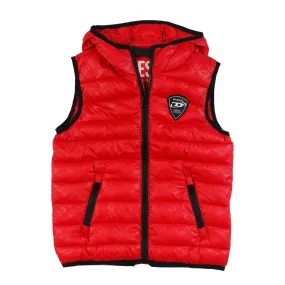 Diesel Unisex Red And Black Diesel Jakop Vest