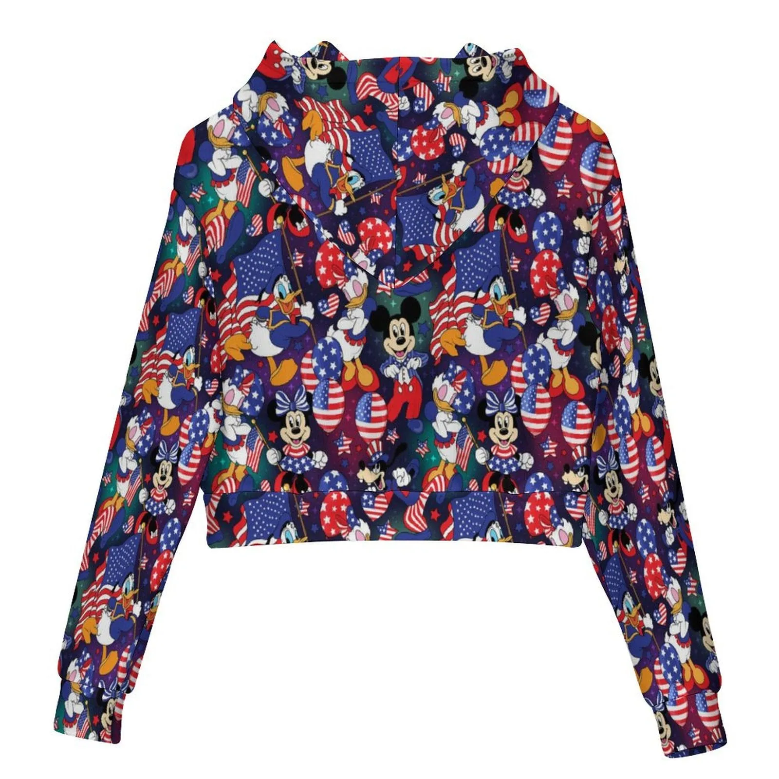 Disney America Women's Cropped Hoodie