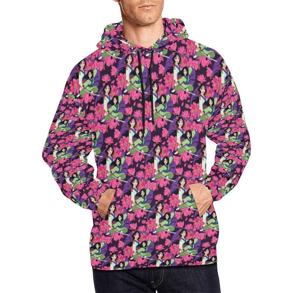 Disney Mulan Blooming Flowers Hoodie for Men