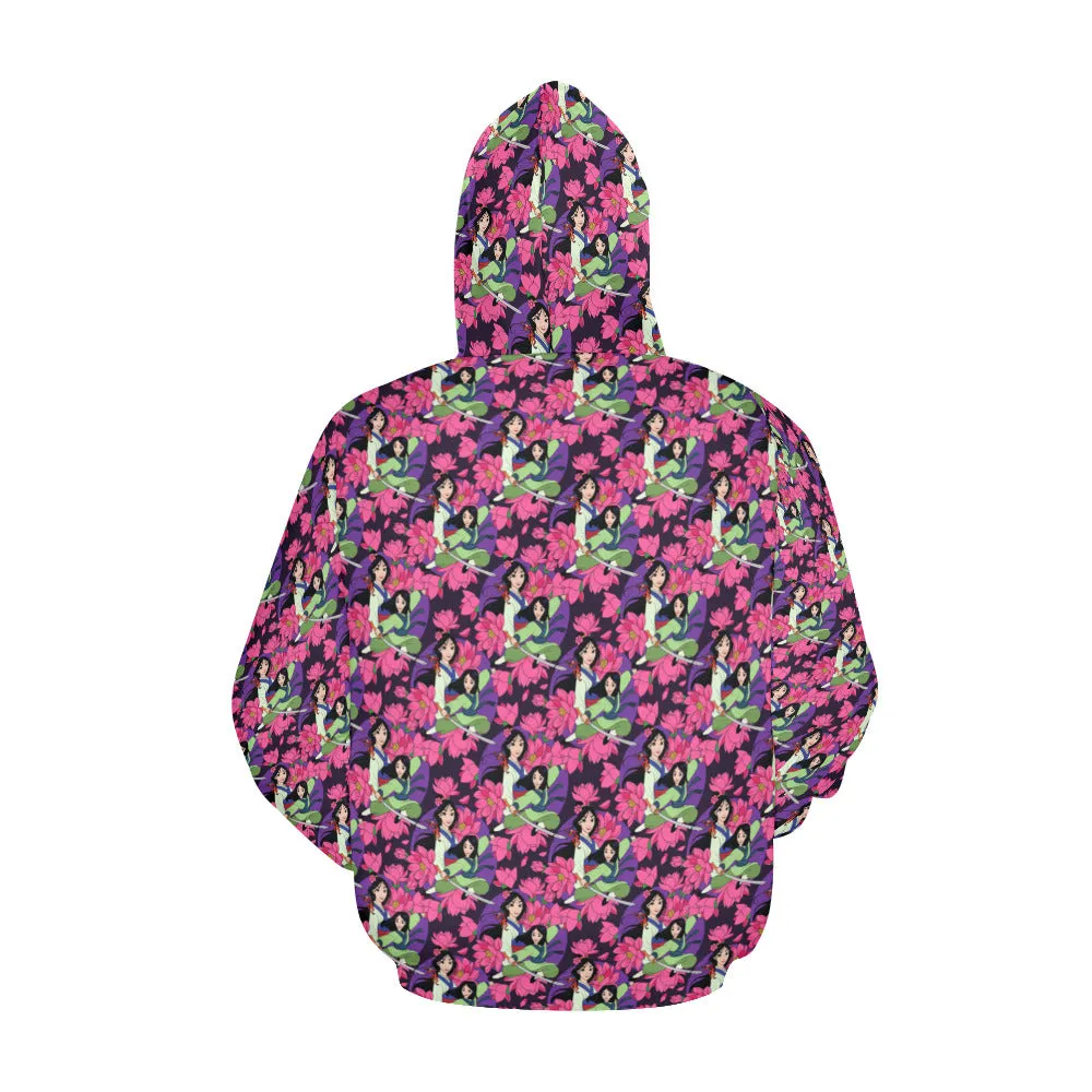 Disney Mulan Blooming Flowers Hoodie for Men