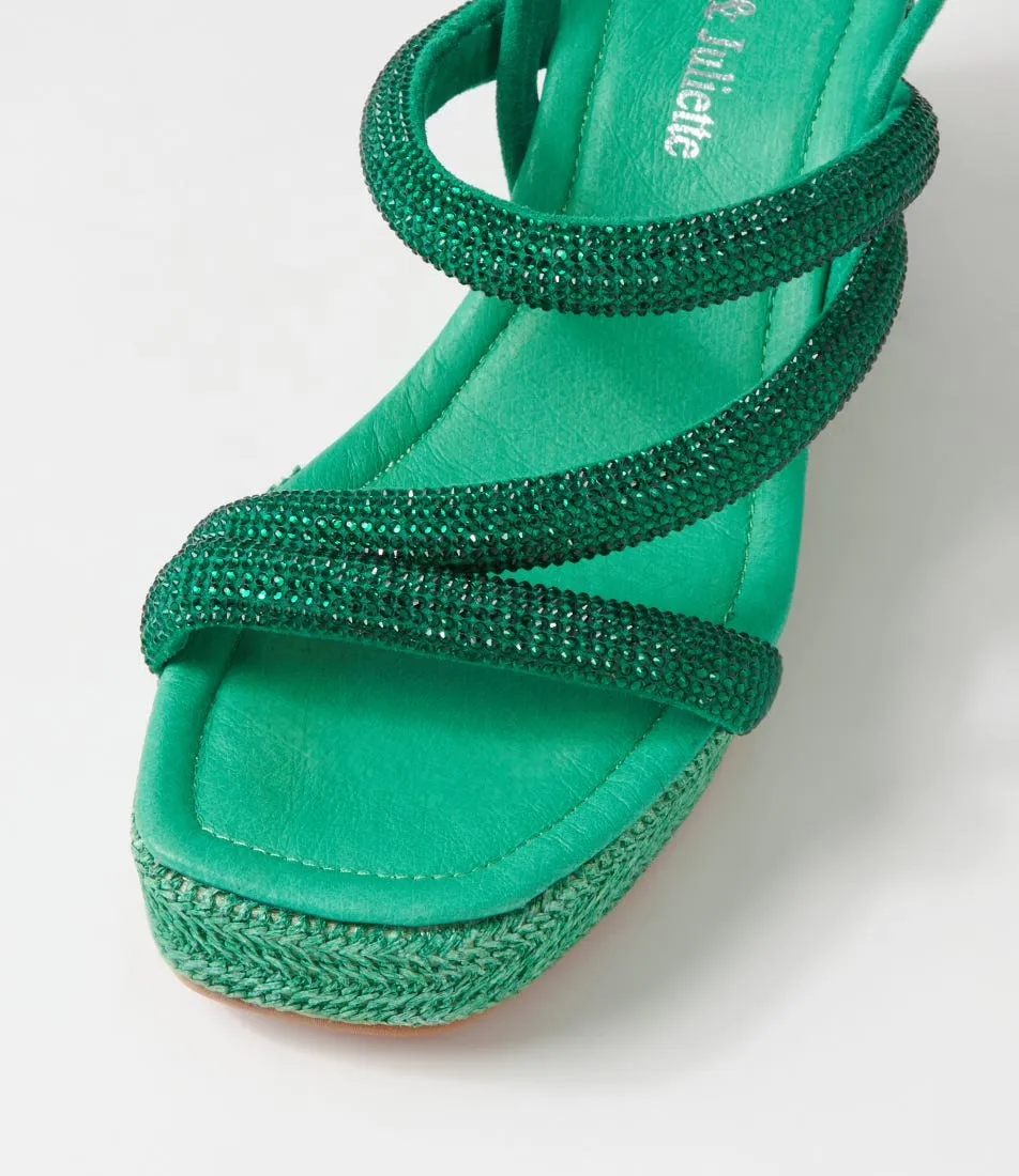 DJANGO & JULIETTE Cookie Emerald Mix Multi Sandals