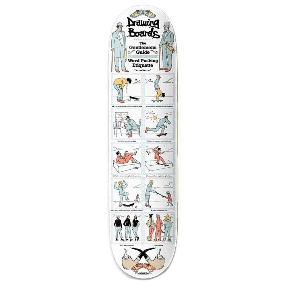 Drawing Boards Gentleman's Guide Skateboard Deck 8