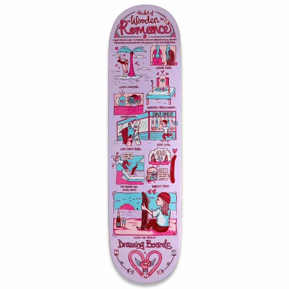 Drawing Boards Romance Skateboard Deck