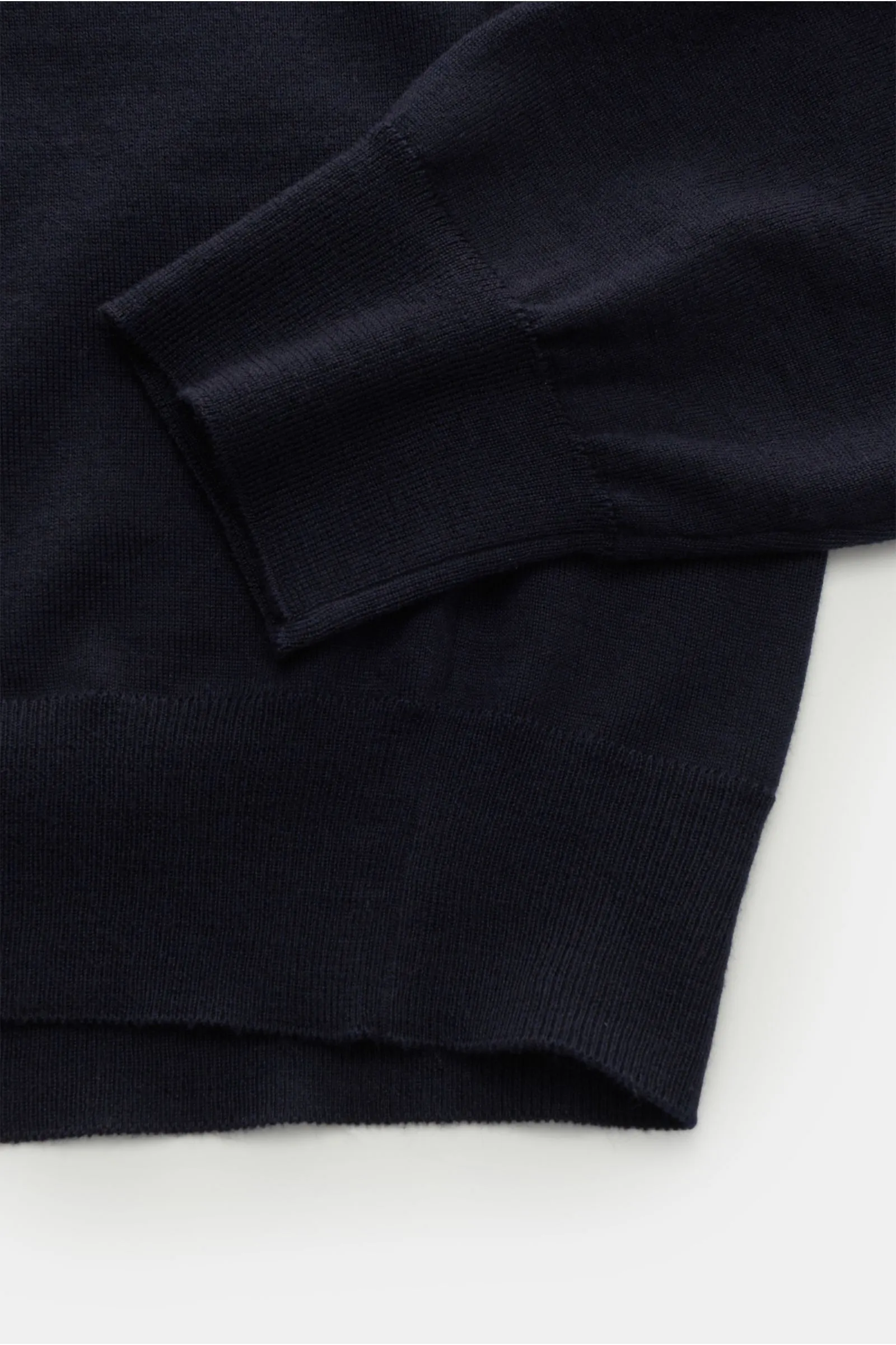 DRUMOHR Merino knit polo navy