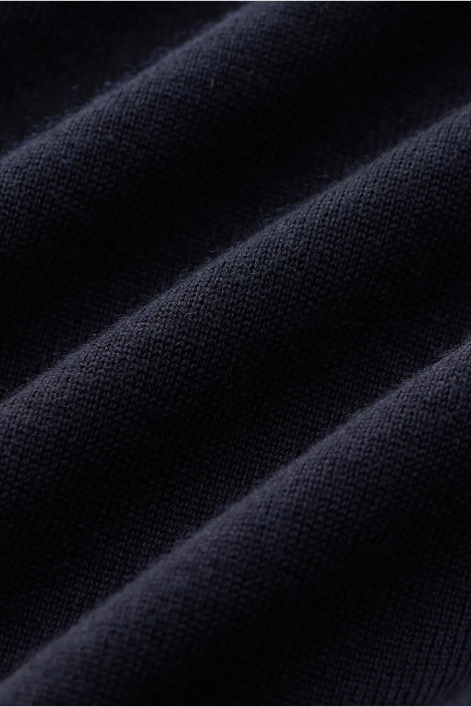 DRUMOHR Merino knit polo navy