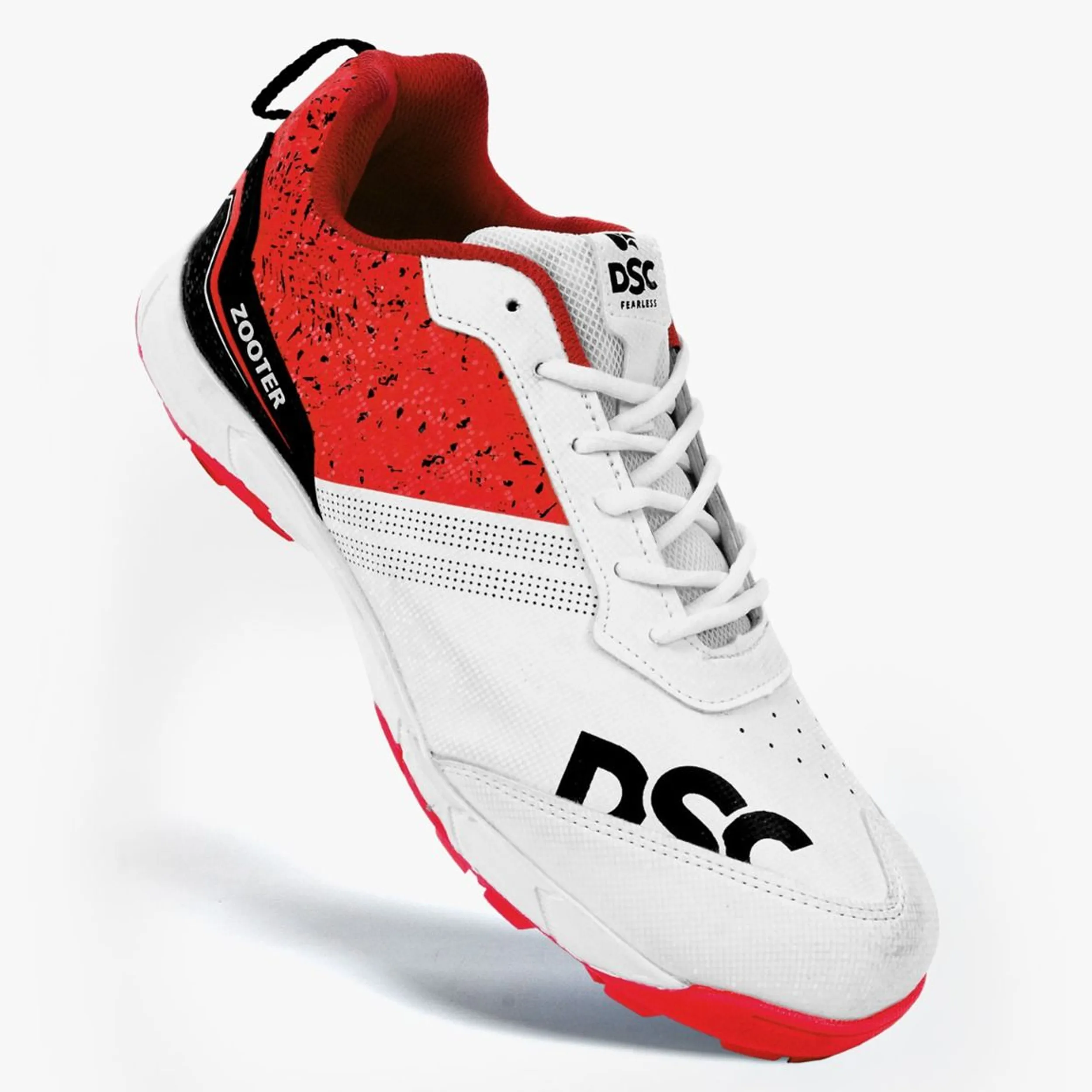 DSC Zooter Cricket Spike Shoes (Red) (UK3 - UK11)