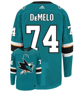 Dylan DeMelo San Jose Sharks Adidas Authentic Home NHL Hockey Jersey     