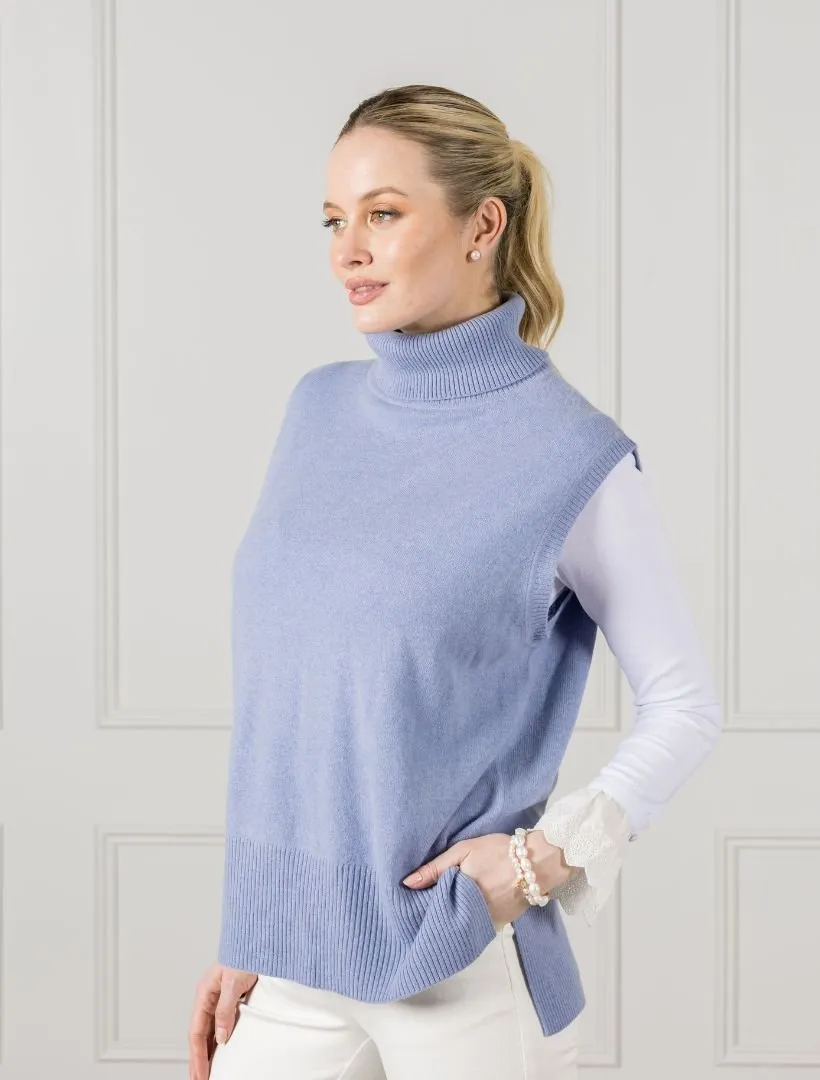 Eleanor Knit Vest Cloudy Blue - FINAL SALE