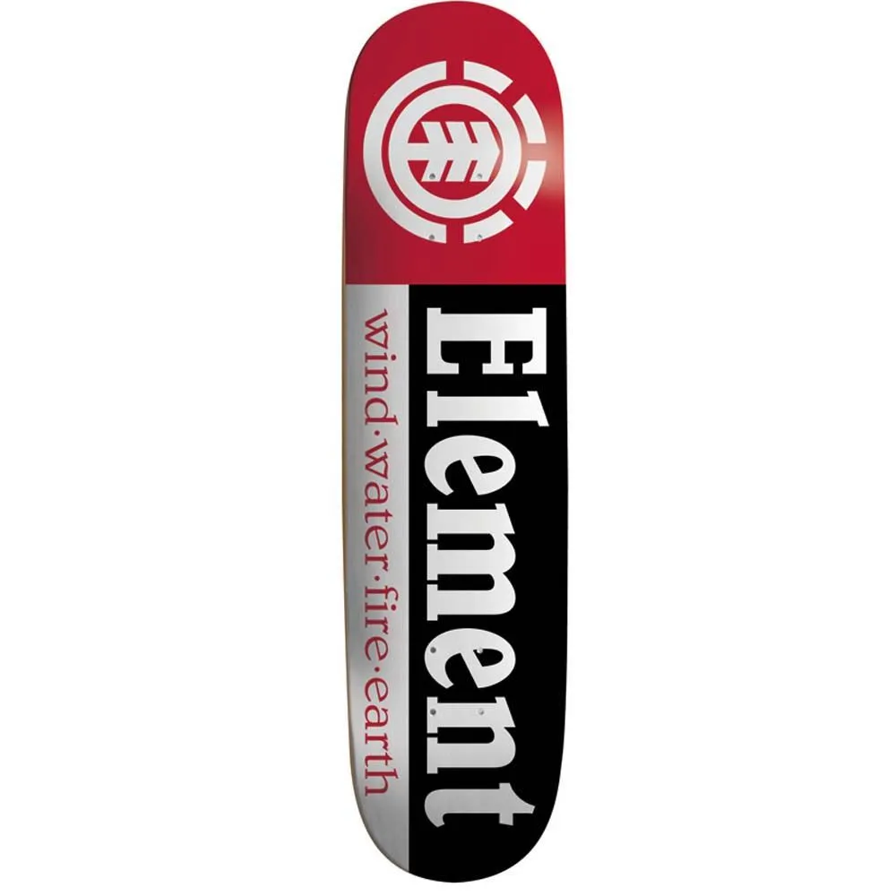 Element Skateboards TW Section Skateboard Deck Black #9 7.75