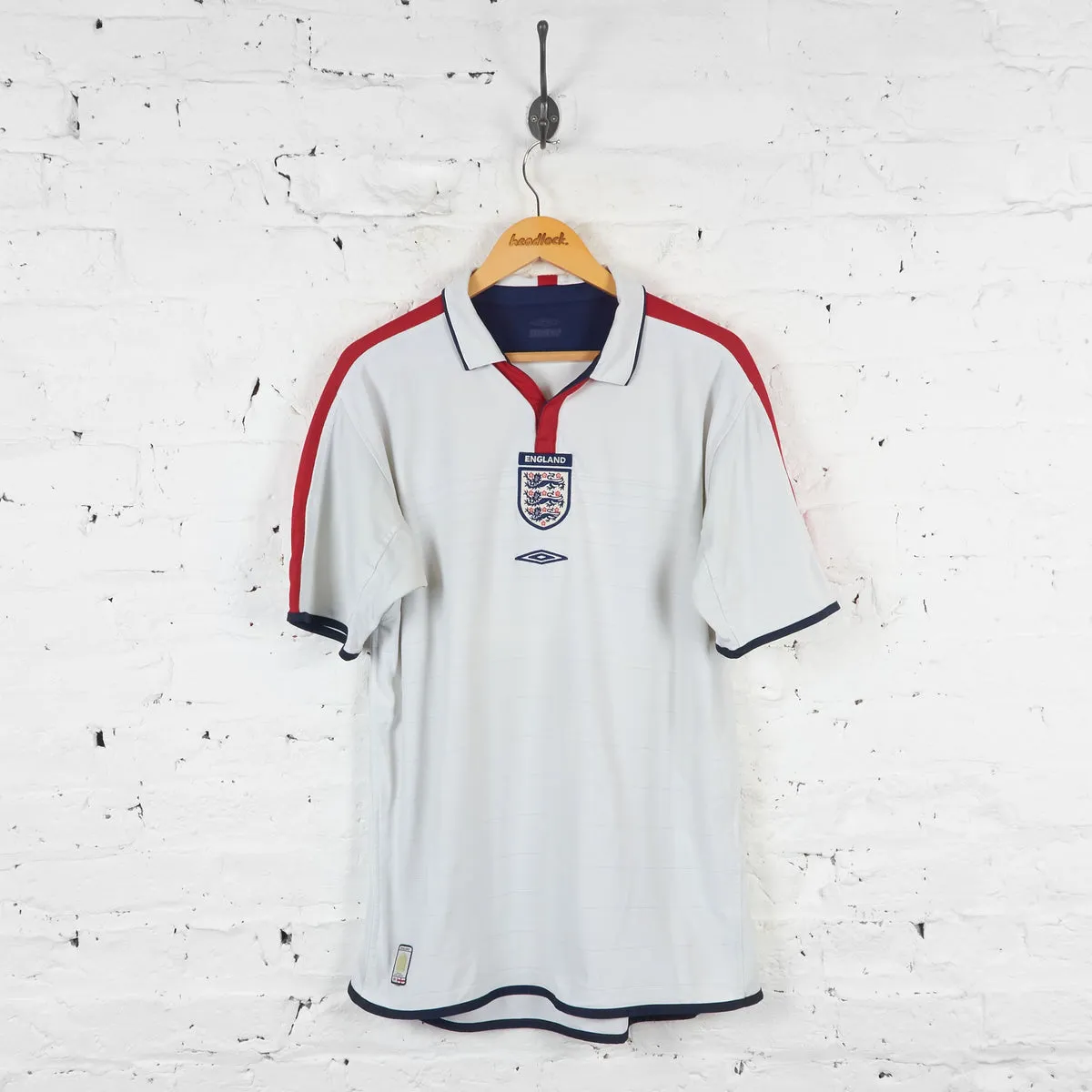 England 2003 Home Football Shirt - White - L