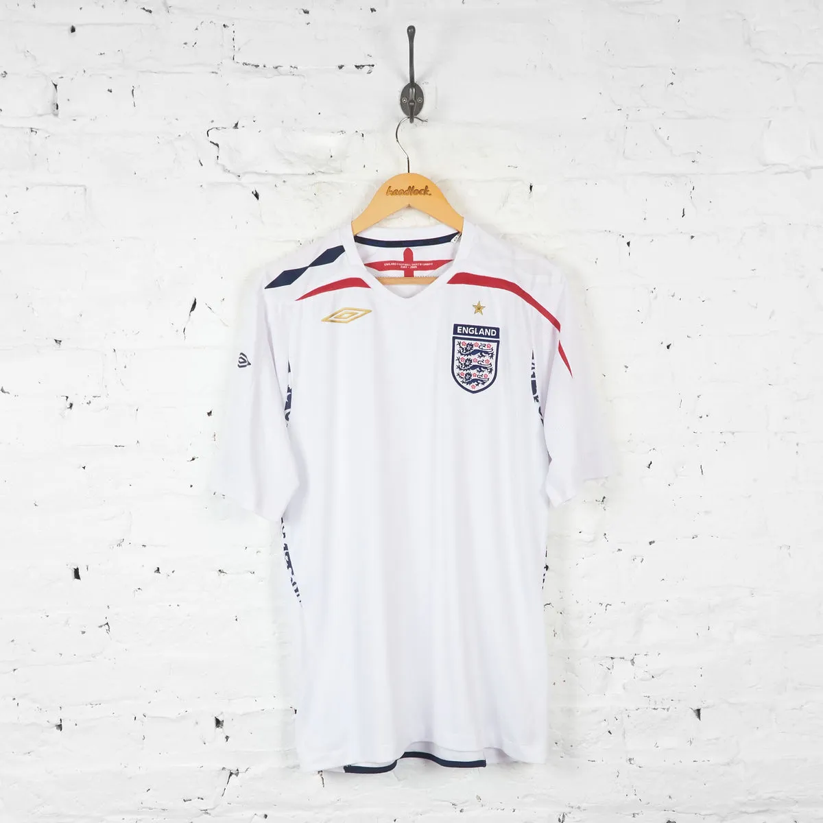 England 2007 Home Football Shirt - White - L