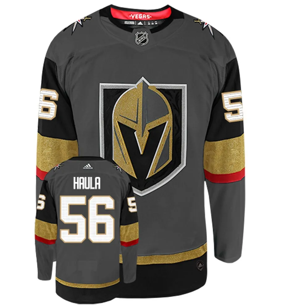 Erik Haula Vegas Golden Knights Adidas Authentic Home NHL Hockey Jersey     