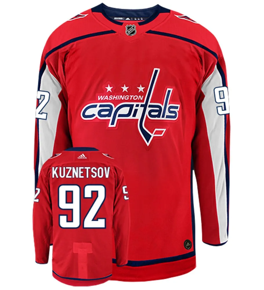 Evgeny Kuznetsov Washington Capitals Adidas Authentic Home NHL Hockey Jersey     