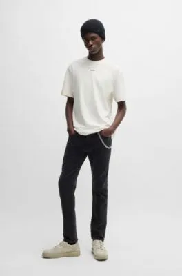 Extra-slim-fit jeans in black soft-touch denim